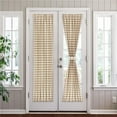thumbnail image 1 of 25 x 72 in. Polyester Light Filtering Rod Pocket Buffalo Check Curtain Panel, Taupe, 1 of 1