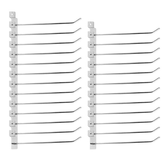 25 x Single Hook Pin Shop Display Fitting Hanger 200mm