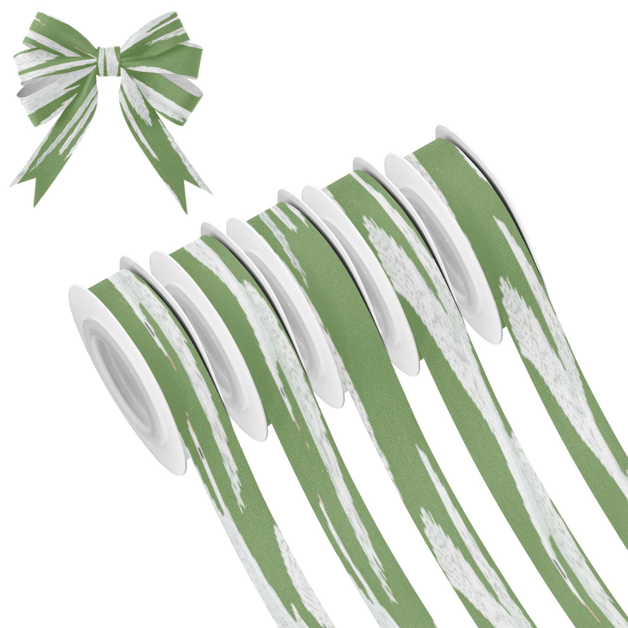 25-yard Christmas-Print Ribbon 5-Roll Pack Gift Wrapping/Holiday ...