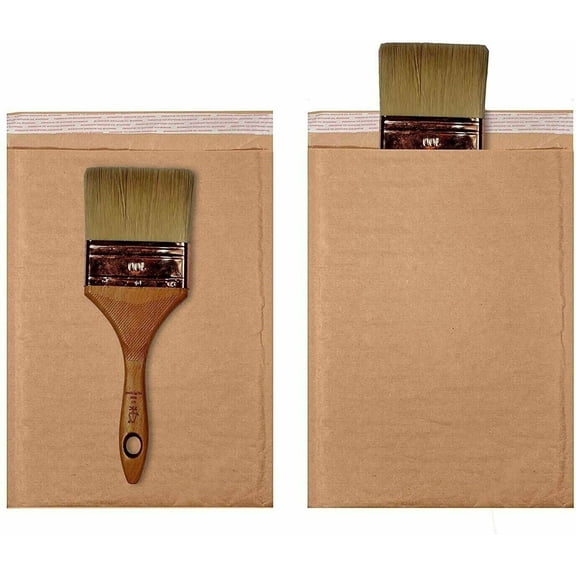 250 #0 6.5x10 Kraft Natural Paper Padded Bubble Envelopes Mailers Case 6.5"x10"
