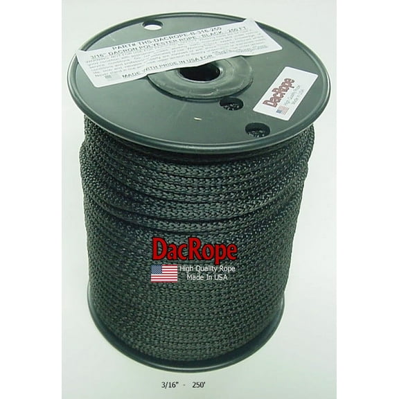 250' - 3/16" Ham Radio Antenna Support Rope - First Quality Polester Rope for, DIPOLE, Long Wire and other Antennas