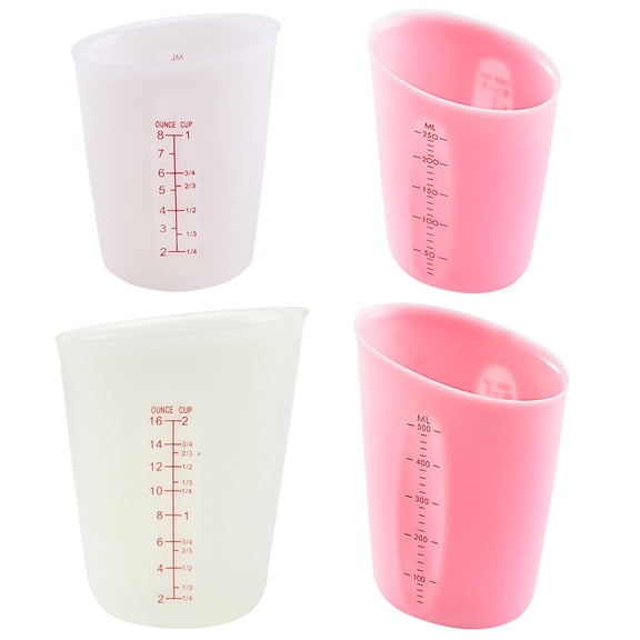 250/500ML Silicone Measuring Cups, Blender, Liquid, Paint and Resin Mixing, Squeeze, Pour Mixing Coffee, Making Cake, Cookies Baking, BPA Free For Molds, Jewelry Making, Waxing