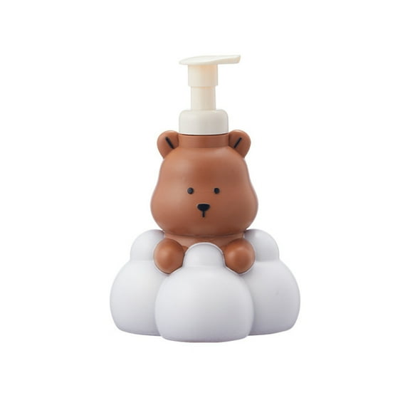 250/500ml Cartoon Bear Foaming Soap Dispenser Refillable Hand Sanitizers and Shampoo Bottle for Bathroom Collection