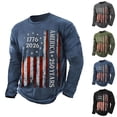thumbnail image 1 of 250 Anniversary Casual Long Sleeve T Shirt Athletic Fit Crew Neck 250Th Mens Graphic Tees Black XL, 1 of 5