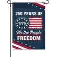 thumbnail image 1 of 250 Anniversary Flag Garden Flag Art Banner Farmhouse 12×18in, 1 of 6
