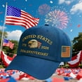 thumbnail image 1 of 250 Anniversary Hat, USA 250th Anniversary Baseball Cap, Adjustable Patriotic Printed Baseball Cap with Bald Eagle, Retro Washed Cap, 1 of 6