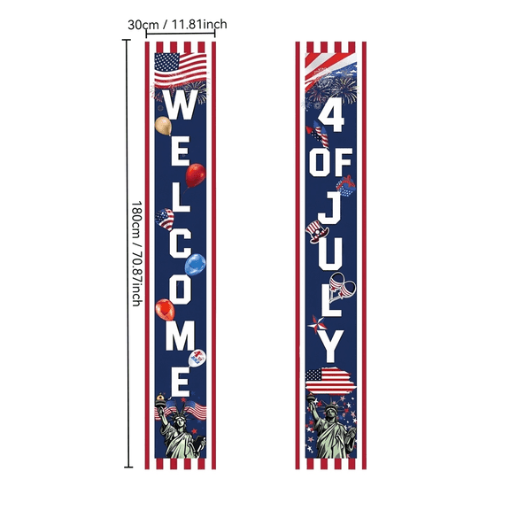 250 Anniversary Merchandise 4Th of July Decorations American Independence Day Flag Hanging Door Curtain Door Flaga