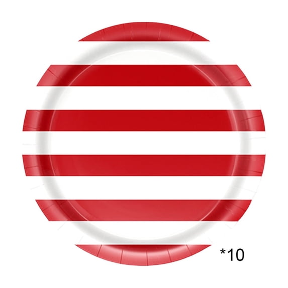 250 Anniversary Patriotic Paper Plates 9" Independence Day USA Flag Dessert Plate Party Decorations for 4th of July Memorial Day Holiday Party Supplies, 10pcs