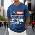 thumbnail image 1 of 250 Anniversary Shirt – Simple Freedom Text T Shirt for Men & Women Patriotic Men's Tshirts 250 Year American Anniversary Flag Graphic Tee, 1 of 4