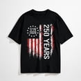 thumbnail image 1 of 250 Anniversary USA 250th American Flag Patriotic 250 Years Mens T-Shirt, 1 of 7