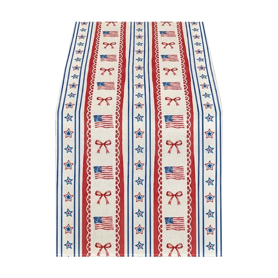 250 Anniversary USA 4th Of July Decorative Tablecloth And Table Runner Independence Day Patriotic Table Linen Set Dining Table Home Decoration USA Independence Day July 4th