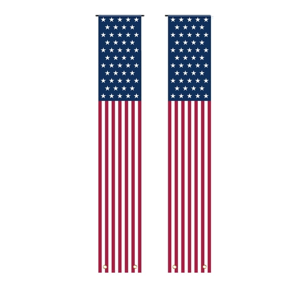 250 Anniversary USA American Flag Door Banner Stars Stripes Vertical Hanging Porch 4th of July Patriotic Decor