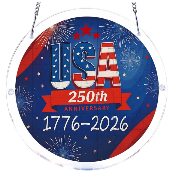 250 Anniversary USA Anniversary Puzzle Ornament Hangings For Home Memory Keepsake Puzzle Piece Idea For Occasions Unique Wall Hanging