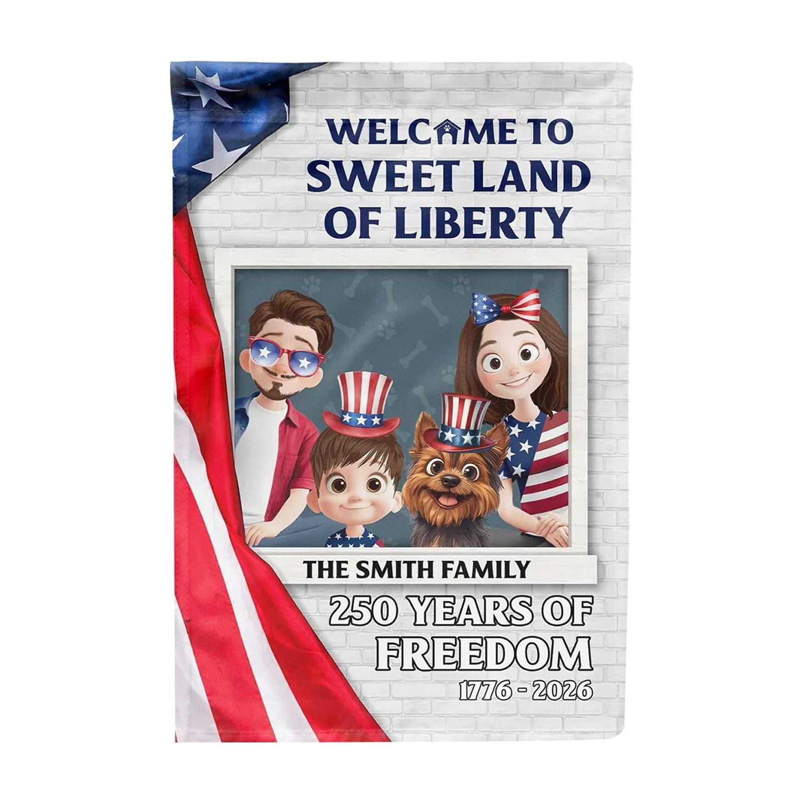 250 Anniversary USA Flag American Double Sided Garden Flag Patriotic Horse USA Flag 1776-2026 Outdoor Yard Decor Independence Day Decoration