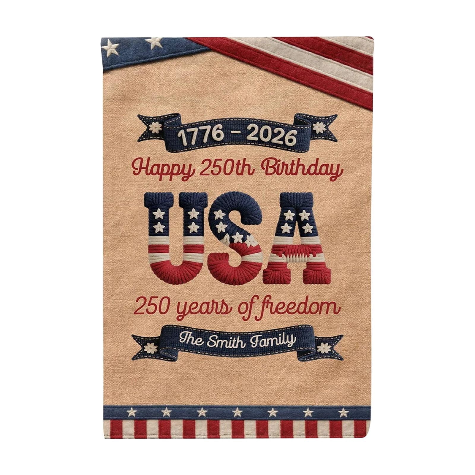 250 Anniversary USA Flag American Double Sided Garden Flag Patriotic Horse USA Flag 1776-2026 Outdoor Yard Decor Independence Day Decoration