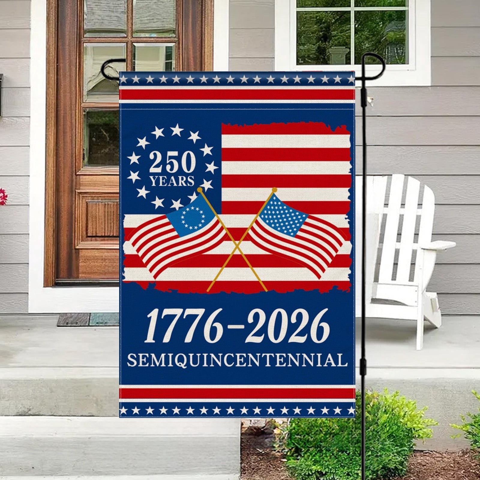 250 Anniversary USA Flag Garden Flag 776-2026 Patriotic 250 Years ...