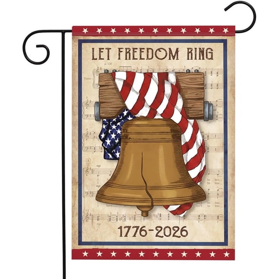Sample Flag Let 250 Anniversary USA Flag - Let Freedom Ring Patriotic Flags, Rustic USA ...