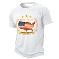 thumbnail image 1 of 250 Anniversary USA Flag Shirt Patriotic Shirts for Men Semiquincentennial America Independence Shirt White S, 1 of 2