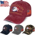 thumbnail image 1 of 250 Anniversary USA Hat 1776-2026 Eagle Embroidery Liberty Patriotic Baseball Cap,Adjustable 250th Anniversary USA Hat, 1 of 9