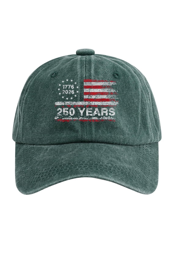 250 Anniversary USA Hat 250 Anniversary USA Flag 250th Anniversary Ball Cap Red White Blue Embroidered Hat for Men Women 1776-2026 Patriotic Souvenir for July 4th Celebration Army Green