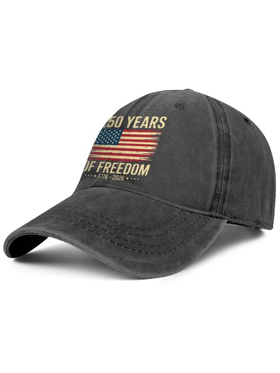 250 Anniversary USA Hat 250th Anniversary Adjustable Patriotic Baseball Cap for Men Women