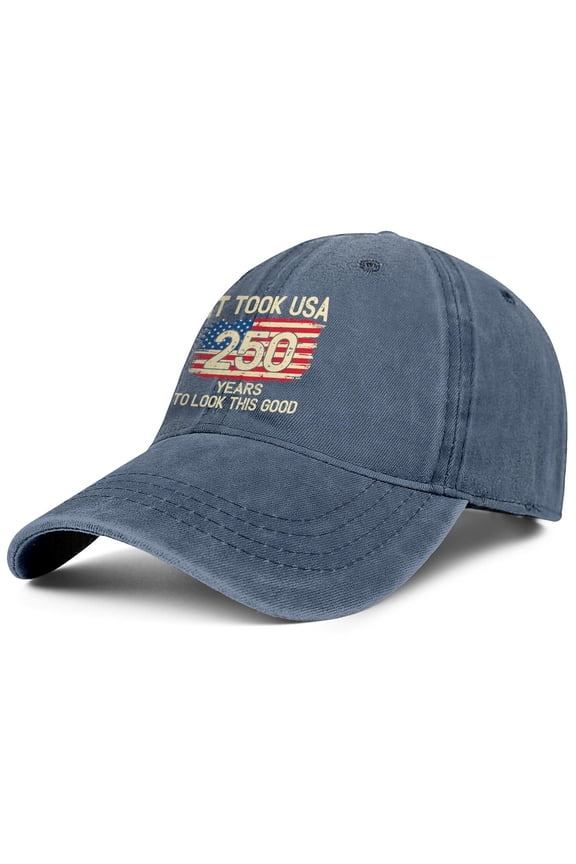 250 Anniversary USA Hat Adjustable 250th Anniversary USA hat 1776-2026 Baseball Cap