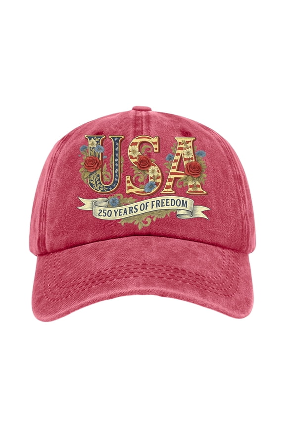 250 Anniversary USA Hat America 250 Merchandise America 250 Suitable for Outdoor Events and Celebrations,Red