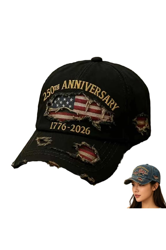250 Anniversary USA Hat,Patriotic Baseball Cap 1776-2026 - Adjustable USA Retro Denim Baseball Cap