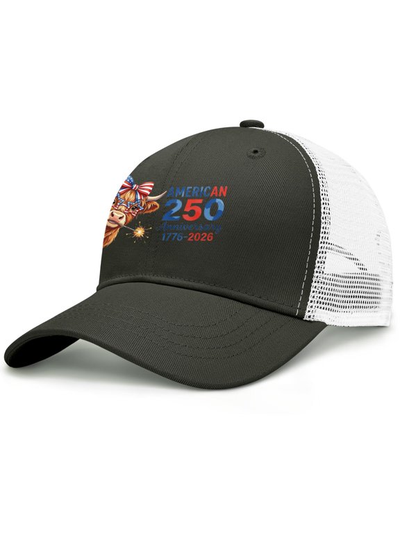 250 Anniversary USA Hat - Retro 250th Anniversary Patriotic Adjustable Baseball Cap for Men and Women