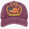 thumbnail image 1 of 250 Anniversary USA Hat, USA 250th Anniversary Baseball Cap, America 1776-2026 Patriotic Hat for Independence Day Veterans Memorial Day, 1 of 5
