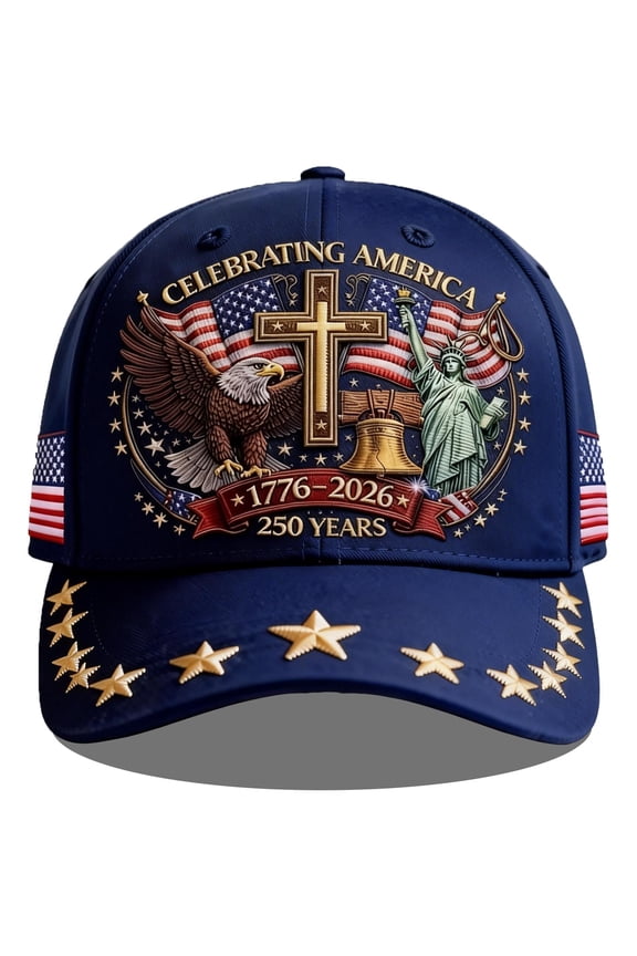250 Anniversary USA Hat – United States 250th Anniversary Cap, Patriotic Star Baseball Cap with American Eagle, for Men & Women