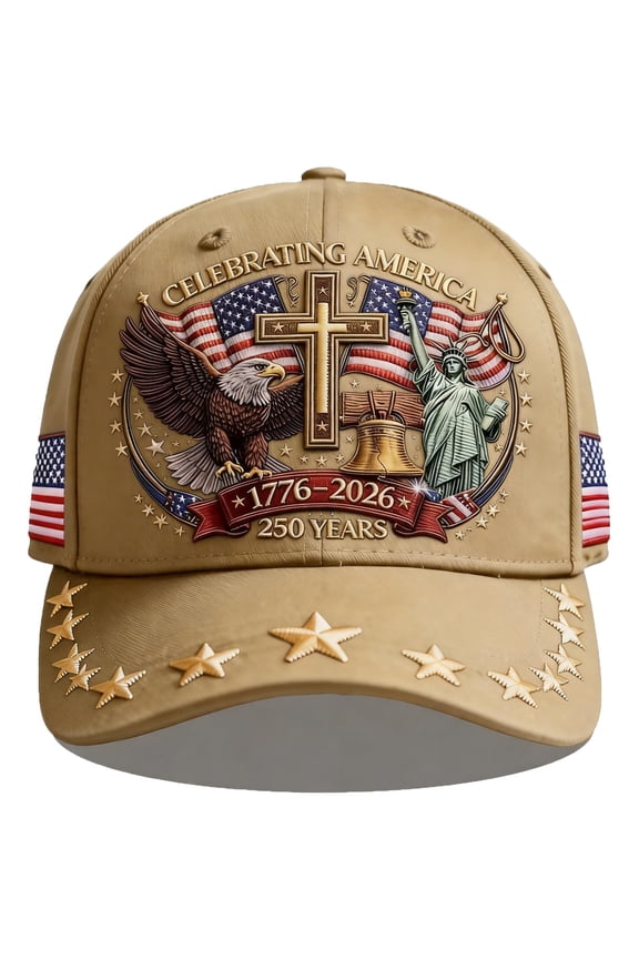 250 Anniversary USA Hat – United States 250th Anniversary Cap, Patriotic Star Baseball Cap with American Eagle, for Men & Women