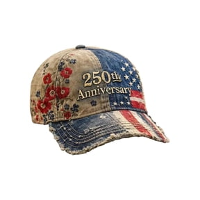 250 Anniversary USA Hat, Vintage Washed Patriotic Baseball Cap with Bald Eagle & Statue of Liberty Digital Printed, Red White Blue USA Flag Trucker Hat for Men Women