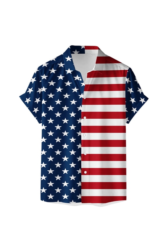 250 Anniversary USA Polo Shirt Mens Shirts Short Sleeve Tropical Button Down Shirts Summer Beach Shirt