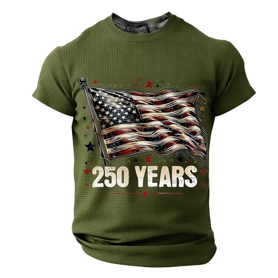 250 Anniversary USA Polo Shirt Patriotic Graphic T Shirt Independence Day Commemorative Knit Tee For Casual Wear