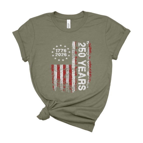 250 Anniversary USA Shirt, 250 Years American Independence Tee Women and Men