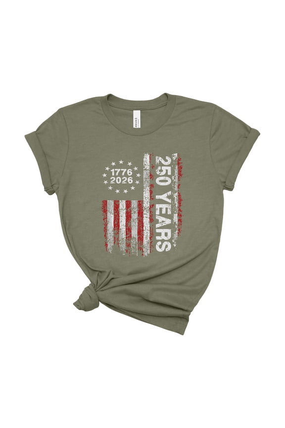 250 Anniversary USA Shirt, 250 Years American Independence Tee Women and Men