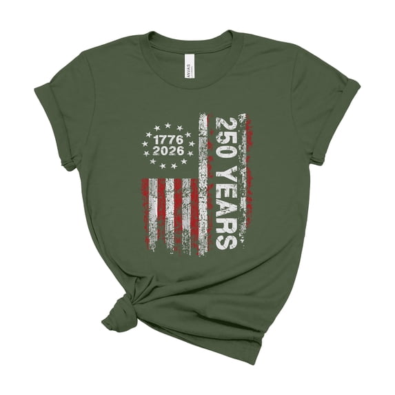 250 Anniversary USA Shirt, 250 Years American Independence Tee Women and Men