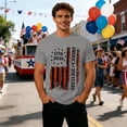 thumbnail image 1 of 250 Anniversary USA Shirt Freedom Shirt Men's Tshirts Shirts Short Sleeve T Shirt America Shirt Crew Neck Tee (Dark Gray,M), 1 of 3