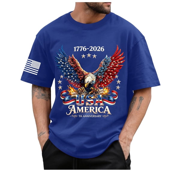 250 Anniversary USA Shirt Mens Flag Tshirt 250th America Anniversary Tee 250 Years Patriotic Tops