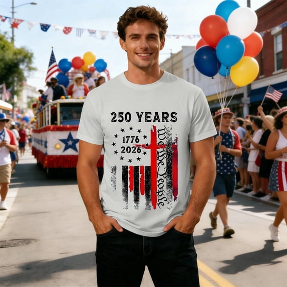 250 Anniversary USA Shirt Unisex Soft Breathable Short Sleeve Casual Couples Matching Tee Mens 4Th of July T Shirts Light Gray L