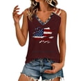 thumbnail image 1 of 250 Anniversary USA Shirt Women Tank Top 1776-2026 Patriotic Flag Tank Sleeveless American Flag Shirt America 250th 4th of July Independence Freedom Shirts Graphic Tees, 1 of 8