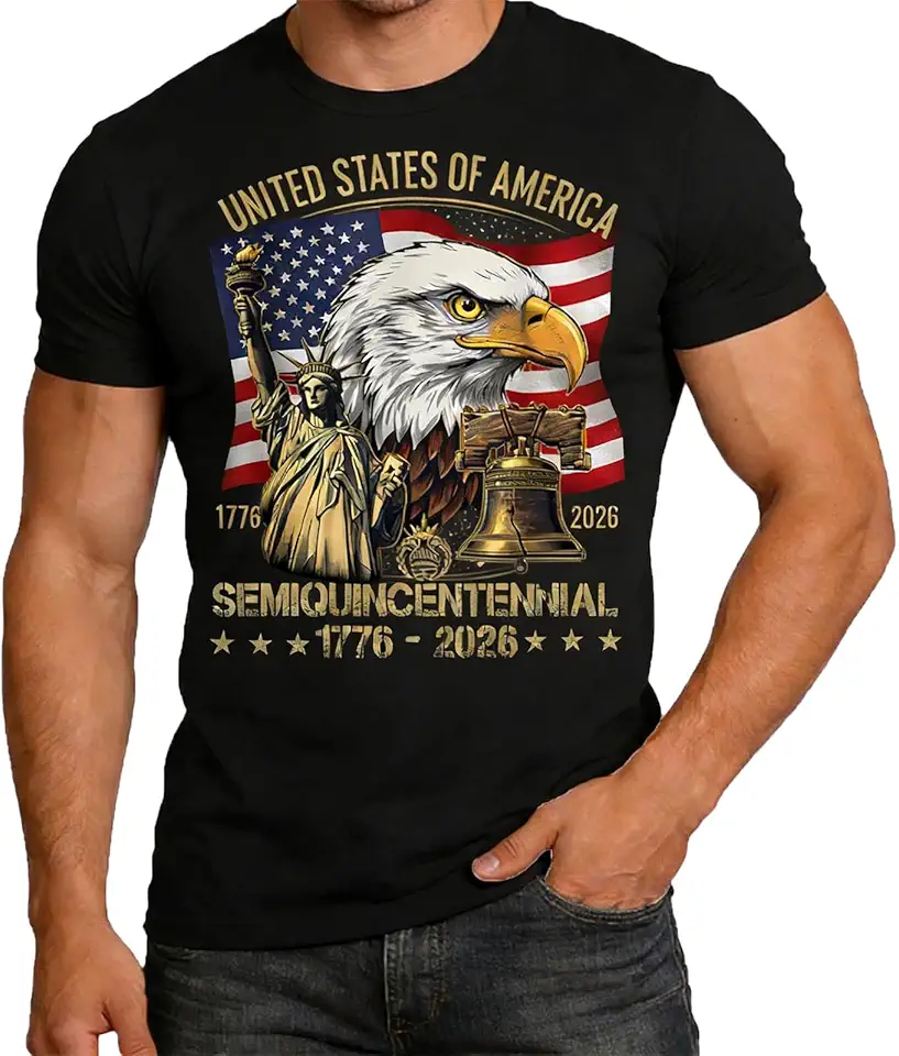 250 Anniversary USA Shirt for Men 250 Year Flag Retro Statue of Liberty ...
