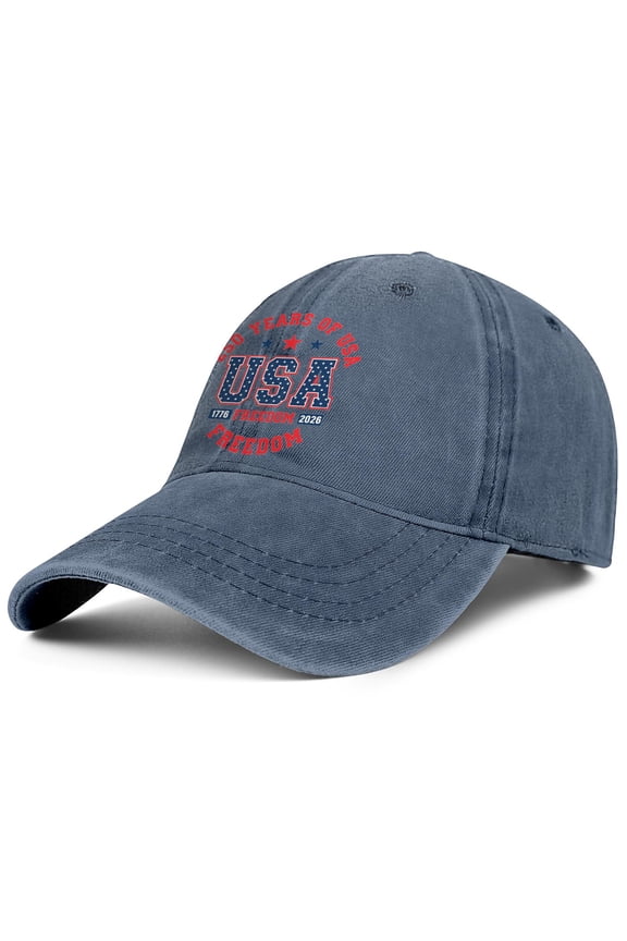 250 Anniversary USA hat, Patriotic Baseball Cap, Patriot Cap 1776-2026 Bicentennial Gift for Men & Women
