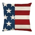 thumbnail image 1 of 250 Anniversary 4Th Of July American Flag Red, White Blue Independence Day Series Pillow Cover Linen American Square Pillow Cover Holiday Atmosphere Decoration, 1 of 9