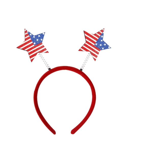 250 Anniversary 4Th Of July Red, White Blue Headbands Patriotic Party Hair Accessories Independence Day Headbands Glitter Headbands Women’S Hair Accessories, Independence Day Party Decorative