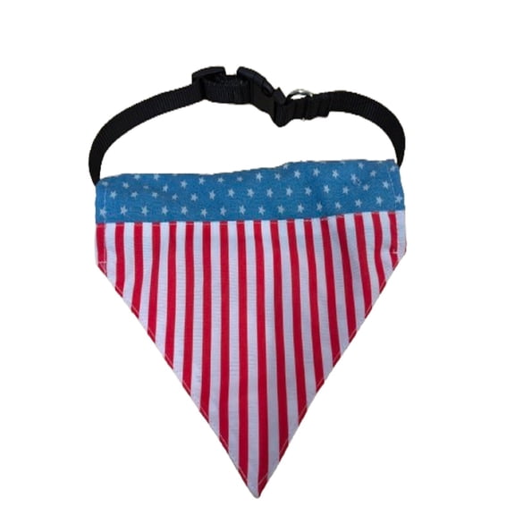 250 Anniversary Usa 4Th Of July Red, White Blue Puppy Towel Dog Bandana with American Flag Independence Day Decoration Dog Dress Up Collar Bib Pet Dog Decoration