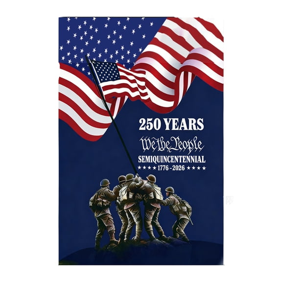 250 Anniversary Usa Flag 12x18" Usa 250th Anniversary Garden Flag - Celebrate 250 Years of American Pride With Patriotic Banner, 1776-2026 Commemorative United States Birthday Decor, Single Side-N