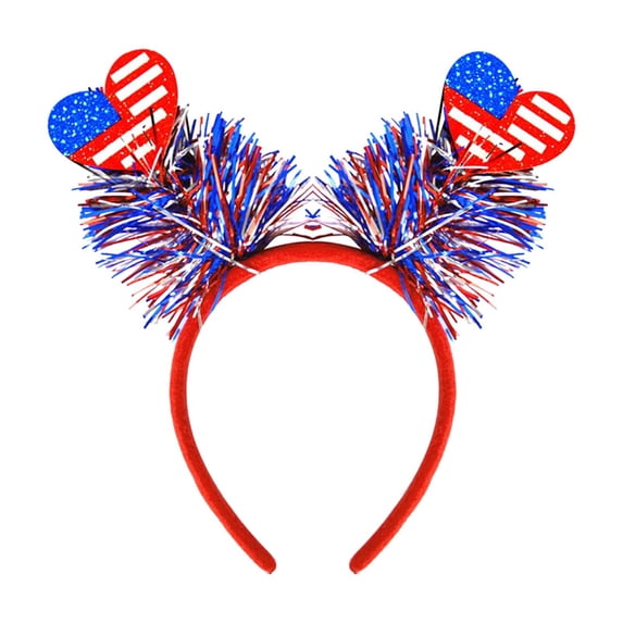 250 Anniversary Flag 4Th Of July Headbands Patriotic Party Hair Accessories Independence Day Headbands Glitter Headbands Women’S Hair Accessories, Independence Day Party Decorative