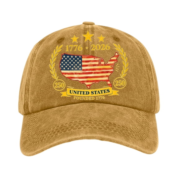 250 Anniversary Usa Hat, Adjustable 250 Year American Anniversary Cap, 4th of July USA Patriotic Baseball Caps Holiday Collectible Gift